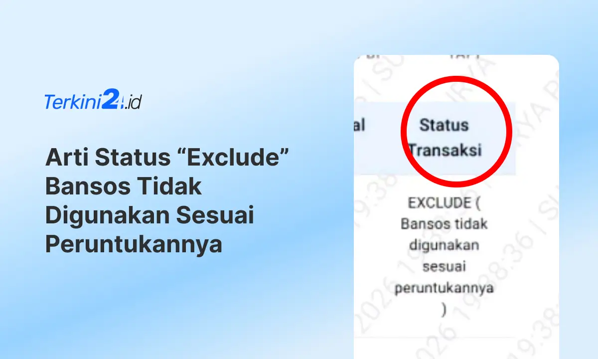 Status Bansos Exclude Apakah Bisa Cair Lagi