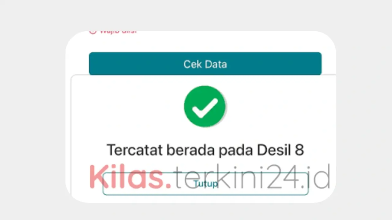 Cara Mengetahui Desil Kita Berapa