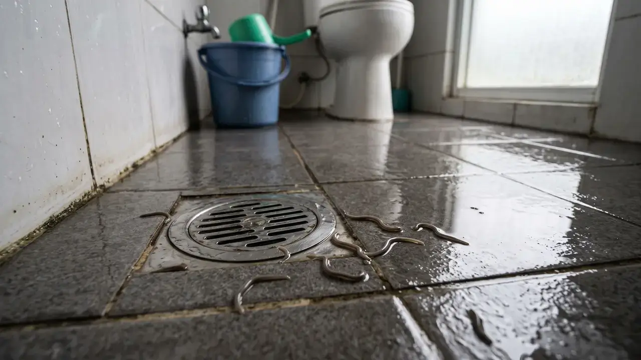 Cara Mudah Mengatasi Cacing di Kamar Mandi