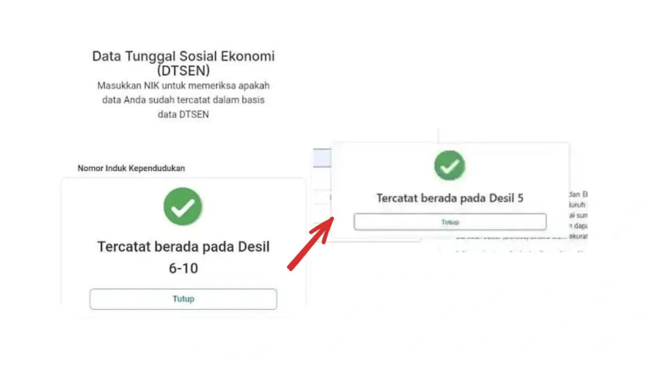 Cara menurunkan Desil 6-10 cek bansos kemensos
