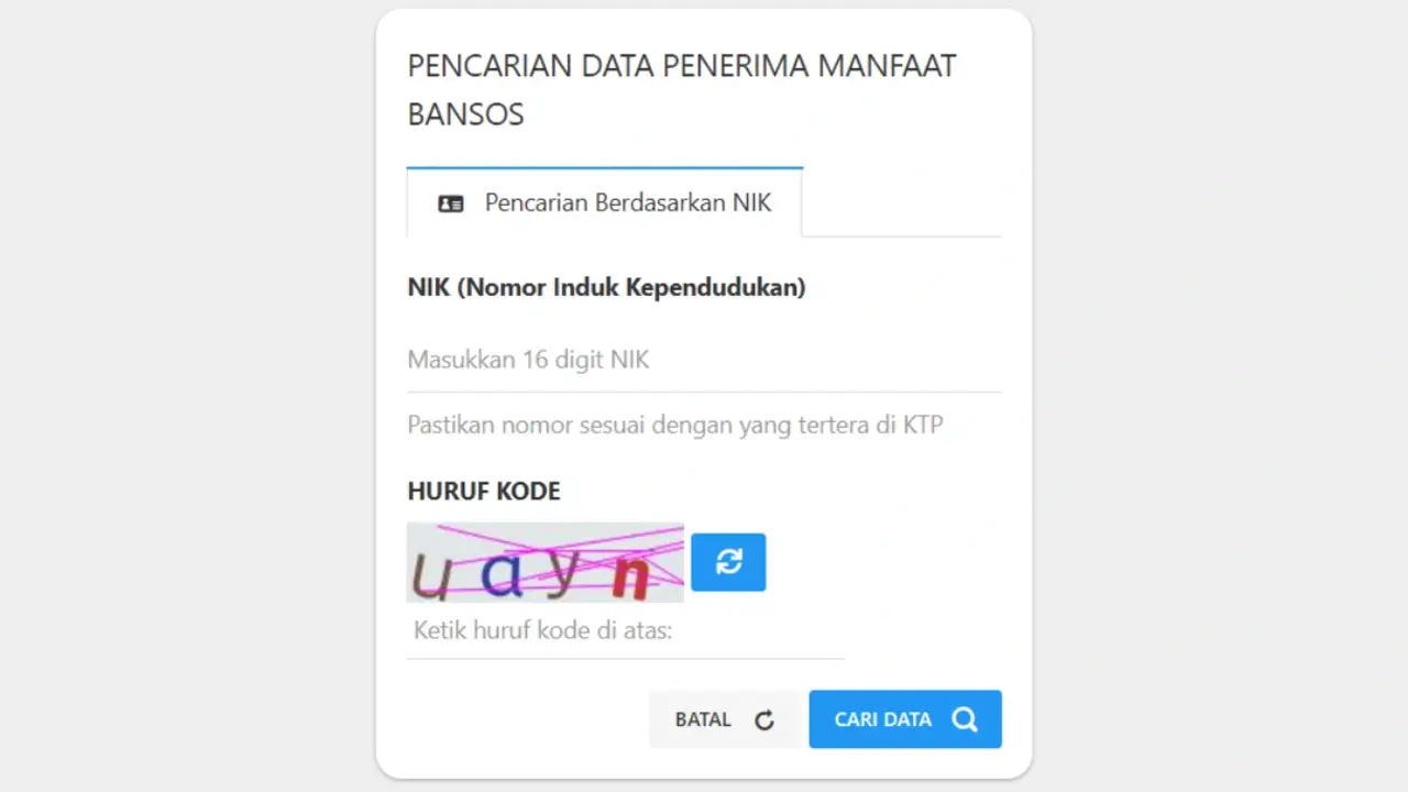 Link Resmi Cek Bansos Kemensos Go Id