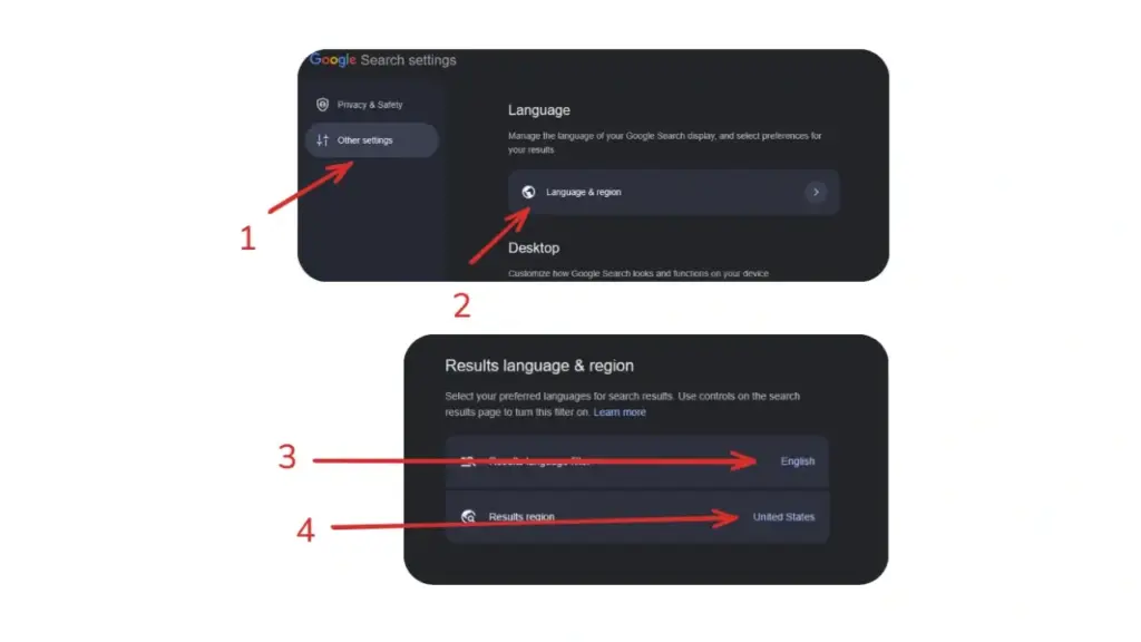 cara membuka kunci safe search di google dengan ganti region