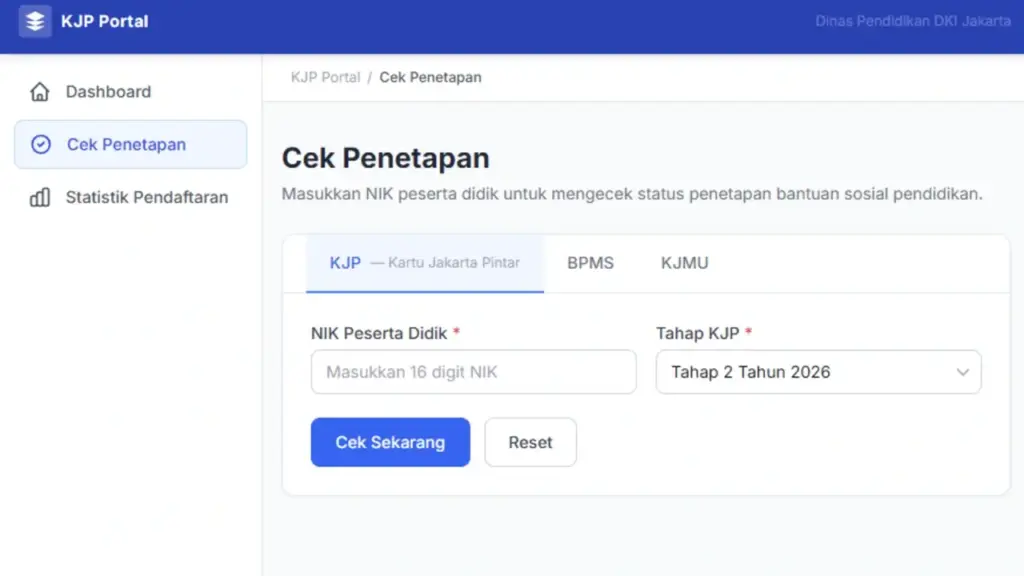 Cek KJP Plus Jakarta