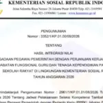 Pengumuman Hasil Integrasi Nilai CAT–SKT PPPK Sekolah Rakyat 2026